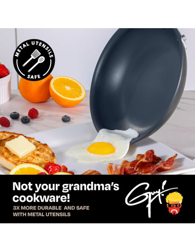 Juego de Cocina 12 Piezas Guy Fieri Titanio Antiadherente