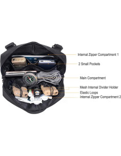 Arnés Táctico Molle ABCGoodefg para Radio Negro 0.46 kg 2