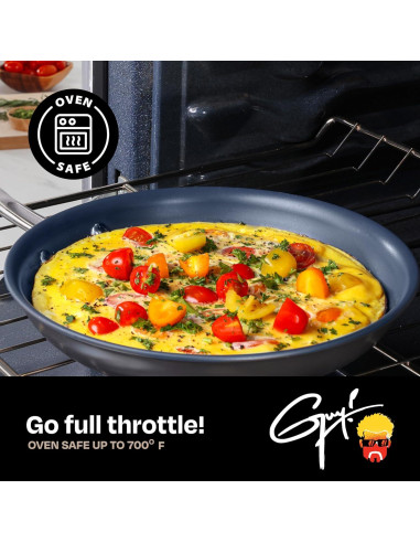 Juego de Cocina 12 Piezas Guy Fieri Titanio Antiadherente