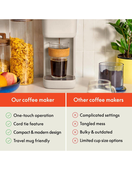 Cafetera BELLA K Cup 1 Taza 6oz a 14oz Automática