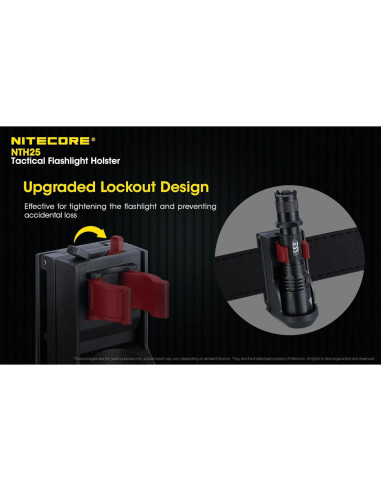 Funda Rotativa Nitecore NTH25 para Linternas Tácticas