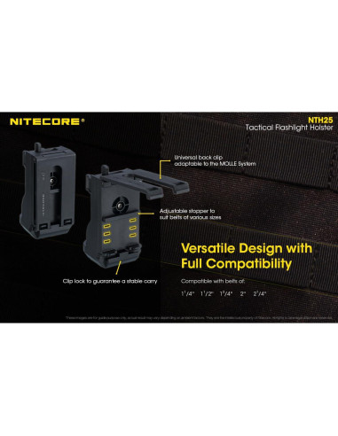 Funda Rotativa Nitecore NTH25 para Linternas Tácticas