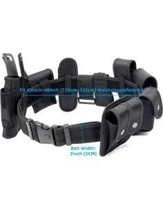 Cinturón Táctico Modular Yaemart 110-122 cm Negro 2