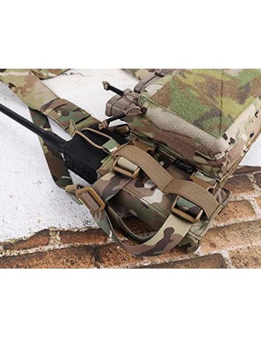 KRYDEX Soporte para Radio y Revistas para Chaleco Táctico