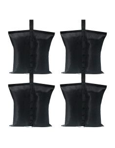 ABCCANOPY Pesas para Carpa 54,43 kg Paquete de 4 Negro