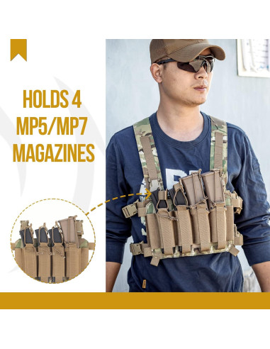 Bolsillo Molle OneTigris para Cargadores MP5/MP7 Táctico