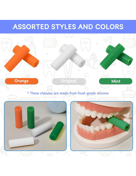 Paquete de 6 Chewies Ortodónticos Ceonam Multicolores