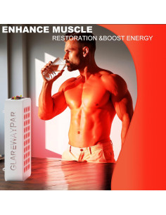 Panel de Terapia de Luz Roja GLAREWAY 660nm y 850nm 2