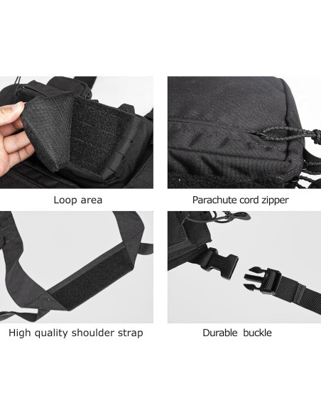 Chaleco Táctico YAKEDA Mini Rig Modular Nylon 1000D