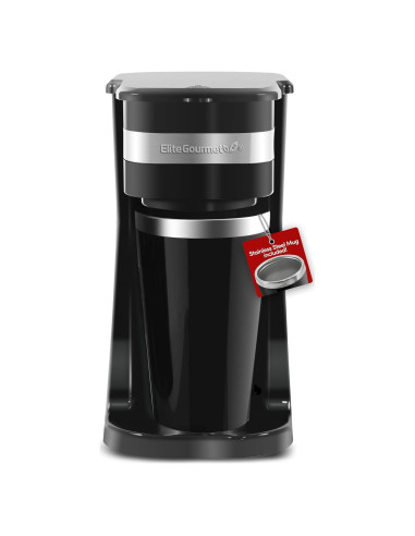Cafetera Personal Elite Gourmet EHC113 414ml Negra Compacta