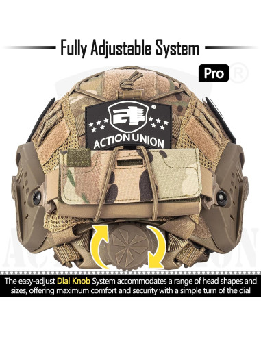 Casco Táctico ACTIONUNION PJ para Airsoft y Paintball