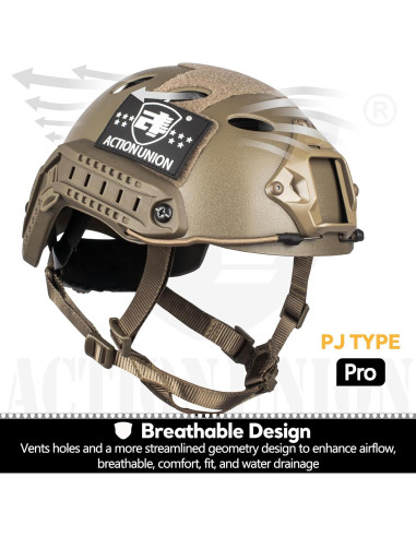 Casco Táctico ACTIONUNION PJ para Airsoft y Paintball
