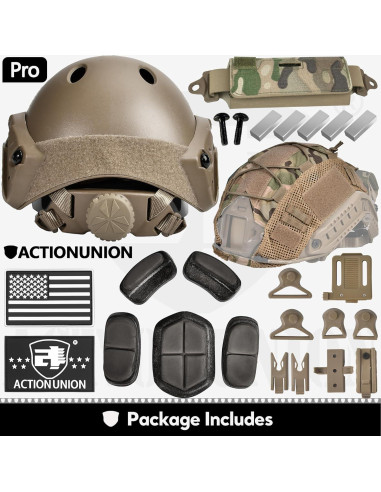 Casco Táctico ACTIONUNION PJ para Airsoft y Paintball