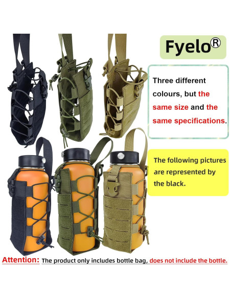 Soporte para Botellas de Agua Fyelo Molle 16-64 oz Multiuso