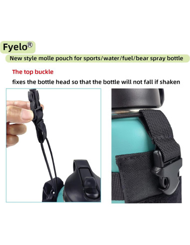 Soporte para Botellas de Agua Fyelo Molle 16-64 oz Multiuso