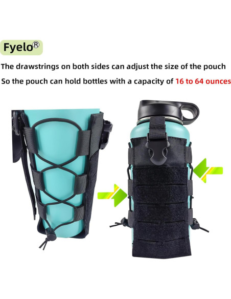 Soporte para Botellas de Agua Fyelo Molle 16-64 oz Multiuso