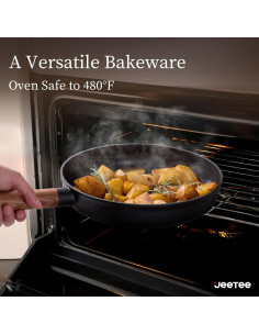 Juego de Utensilios de Cocina JEETEE 15 Piezas Cerámica 2