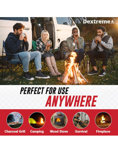 Encendedores de Fuego Dextreme 48 Cubos Naturales Ecológicos