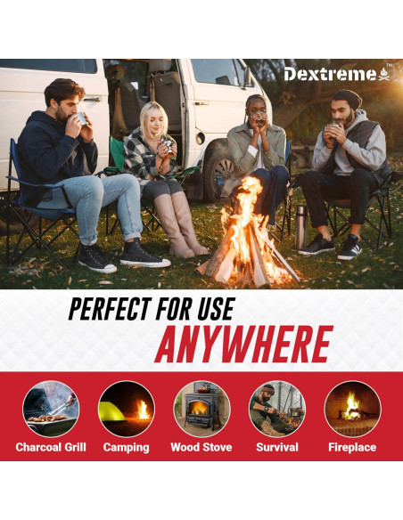 Encendedores de Fuego Dextreme 48 Cubos Naturales Ecológicos