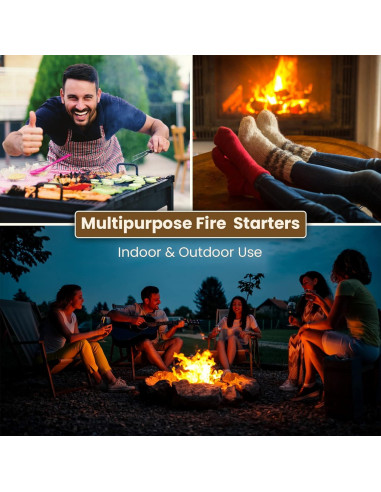 Encendedores de Fuego Dextreme 48 Cubos Naturales Ecológicos