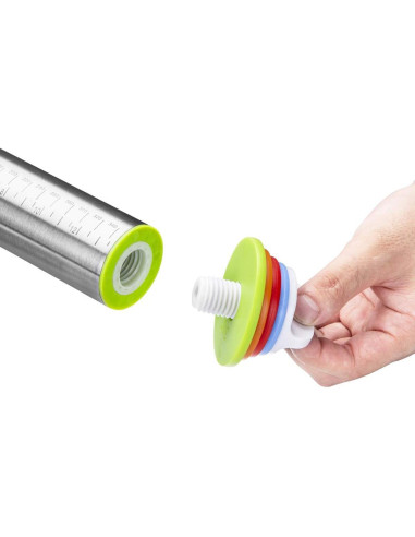 Rodillo Ajustable Quellance 43cm Acero Inoxidable Azul