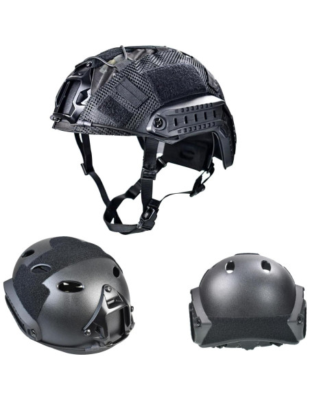 Casco Táctico PJ Hdlsina Ajustable para Airsoft y Paintball