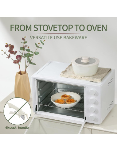 Juego de 8 Piezas de Ollas y Sartenes BECIGAR Cerámica