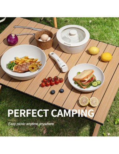 Juego de 8 Piezas de Ollas y Sartenes BECIGAR Cerámica