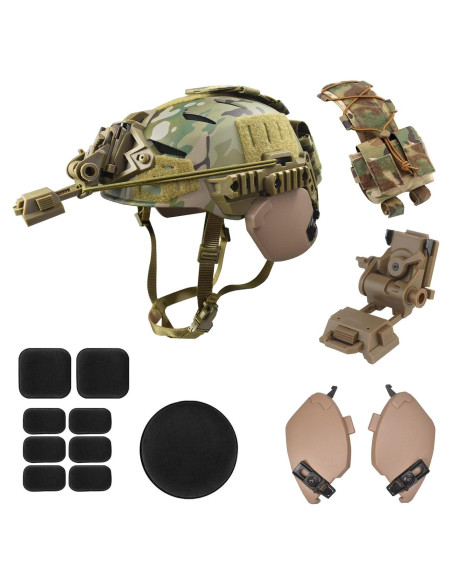Casco de Airsoft JFFCESTORE HL102jy Camo con Accesorios