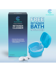 Tabletas Limpiadoras Cleanezz para Dentaduras y Retenedores 2