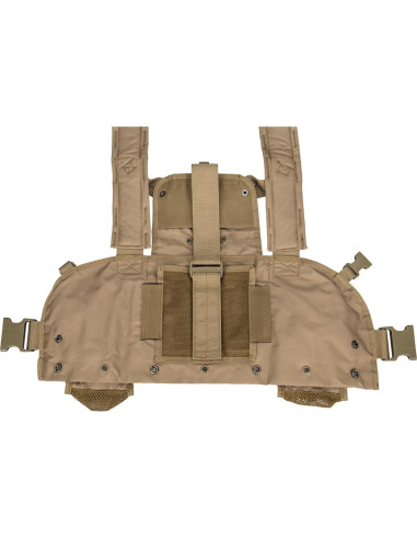Chaleco Modular Lancer Tactical Nylon 600D Ajustable Tan