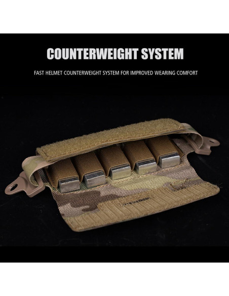 Bolsa de contrapeso para casco táctico AZB con 5 bloques