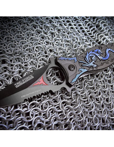 Cuchillo Plegable TAC Force TF-707, Hoja Semi-Serrada 8,89 cm 2