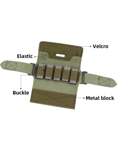 Bolsa de peso contrapeso booiu para casco táctico verde