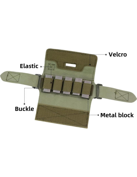 Bolsa de peso contrapeso booiu para casco táctico verde