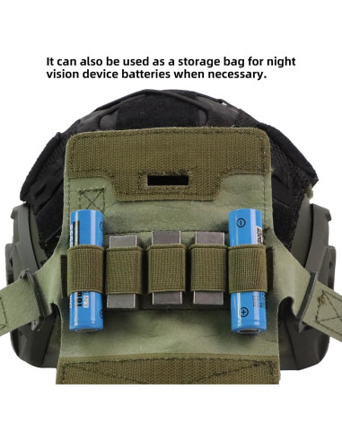 Bolsa de peso contrapeso booiu para casco táctico verde