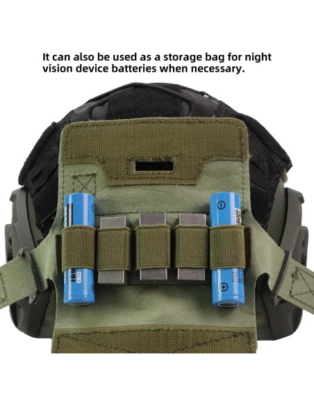 Bolsa de peso contrapeso booiu para casco táctico verde