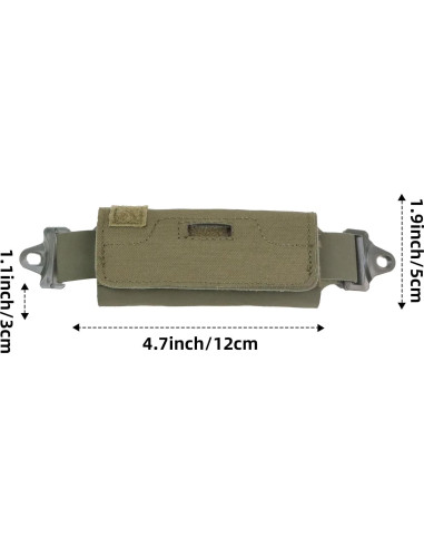 Bolsa de peso contrapeso booiu para casco táctico verde