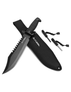Cuchillo de Caza FLISSA 38,1 cm con Funda y Afilador