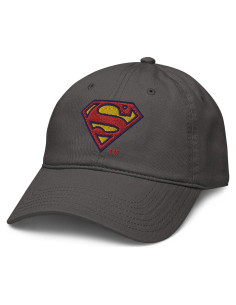 Gorra de béisbol ajustable DC Comics Superman gris