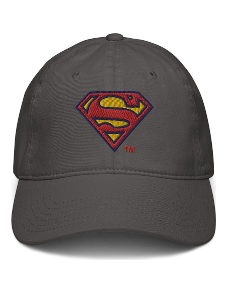 Gorra de béisbol ajustable DC Comics Superman gris