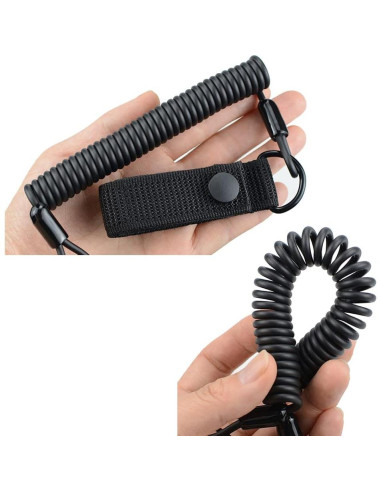 Cuerda Elástica Táctica FAZee 35cm Resorte Antipérdida