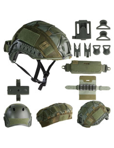 Casco Táctico Ajustable booiu para Airsoft y Paintball