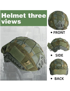 Casco Táctico Ajustable booiu para Airsoft y Paintball 2