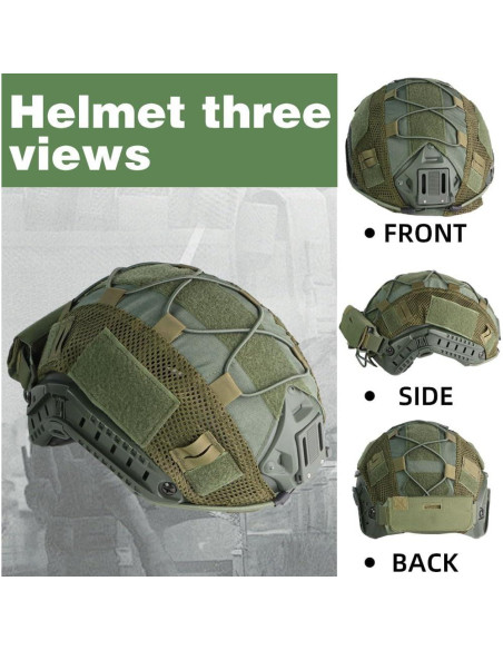 Casco Táctico Ajustable booiu para Airsoft y Paintball