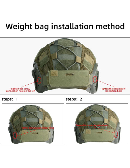 Casco Táctico Ajustable booiu para Airsoft y Paintball