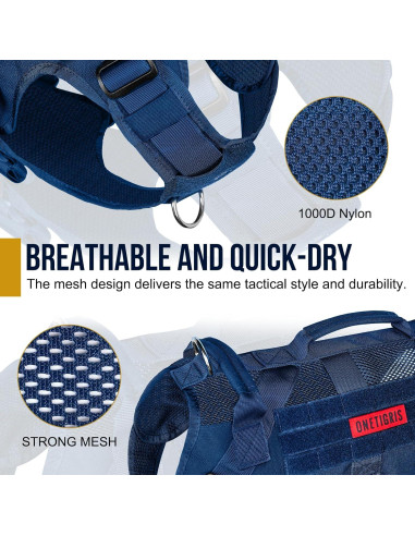 Arnés Táctico OneTigris para Perros Pequeños y Medianos