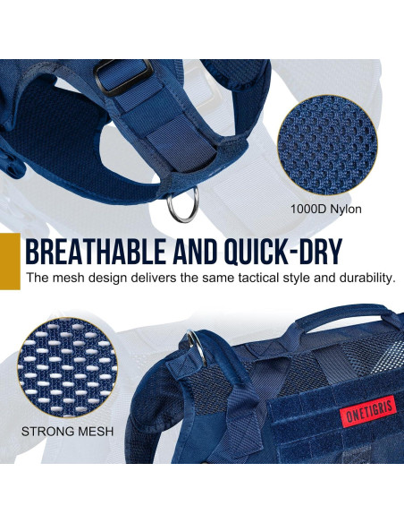 Arnés Táctico OneTigris para Perros Pequeños y Medianos