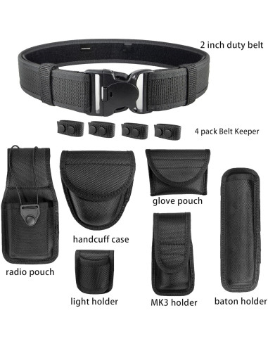 Cinturón Táctico ZGJINLONG Modular 2" Ajustable Negro