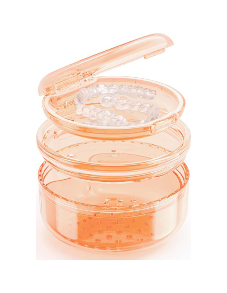 Estuche de Limpieza 2 en 1 Anlantrade para Dentaduras